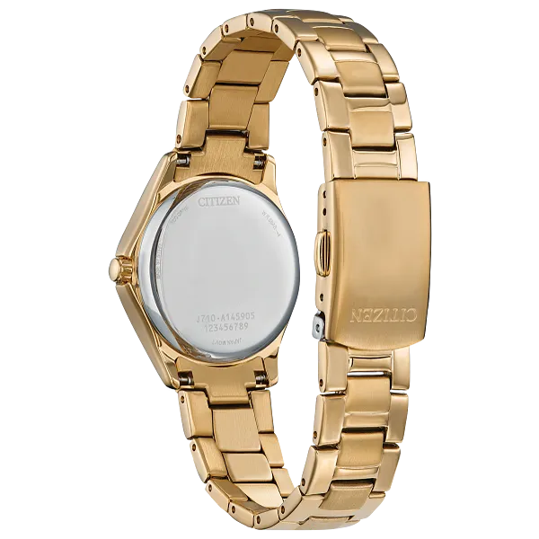 Au Maison Crystal Champagne Dial Stainless Steel Bracelet FE1147-79P