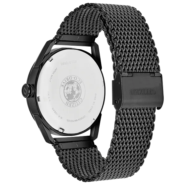 Au Maison CTO -Men's Eco-Drive BM6988-57E Black Mesh Strap Watch