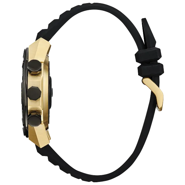 Au Maison CZ Smart Hybrid Black Dial Silicone Strap JX2009-03E