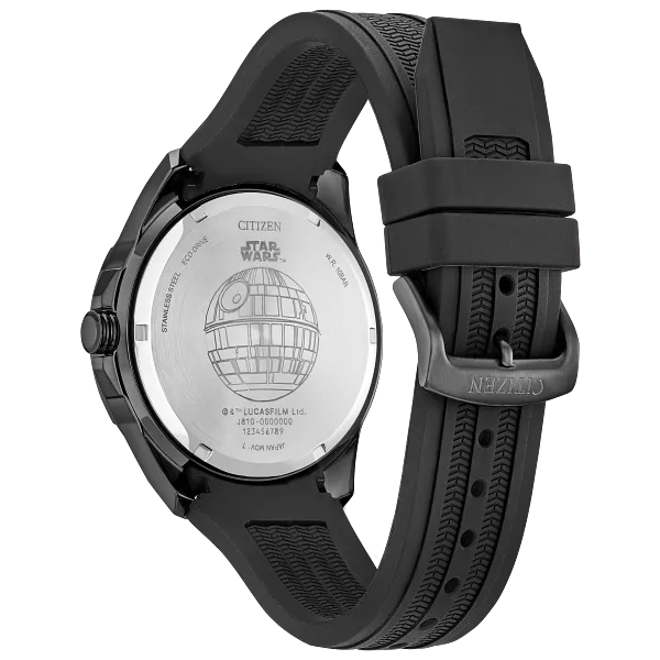 Au Maison Death Star Vader's Shadow Black Dial Silicone Strap AW1606-06W