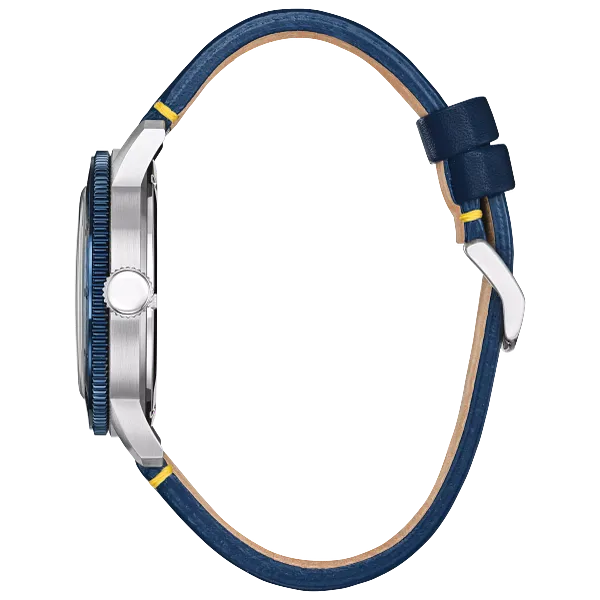 Au Maison Donald Duck Blue Dial Leather Strap AW0075-06W