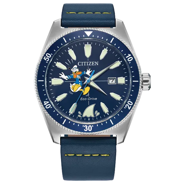 au maison Donald Duck Blue Dial Leather Strap AW1790-05W