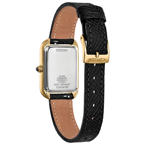 Au Maison Dress Classic Black Dial Leather Strap EM1192-01E