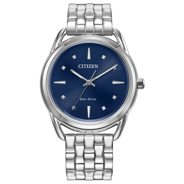 au maison Dress Classic Blue Dial Stainless Steel Bracelet FE7090-55L