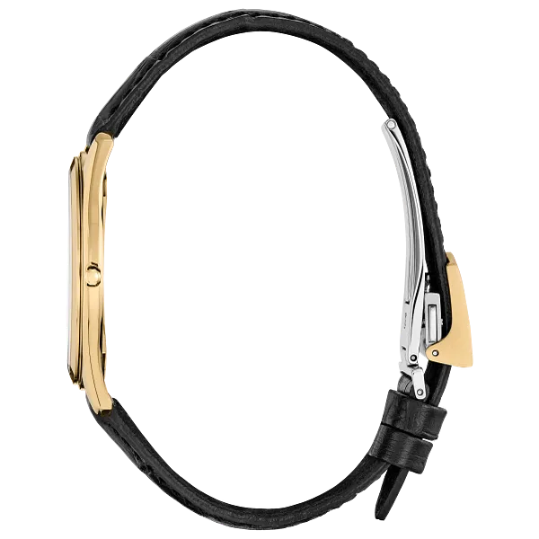 Au Maison Eco-Drive One Black Dial Crocodile Strap AQ5022-02E