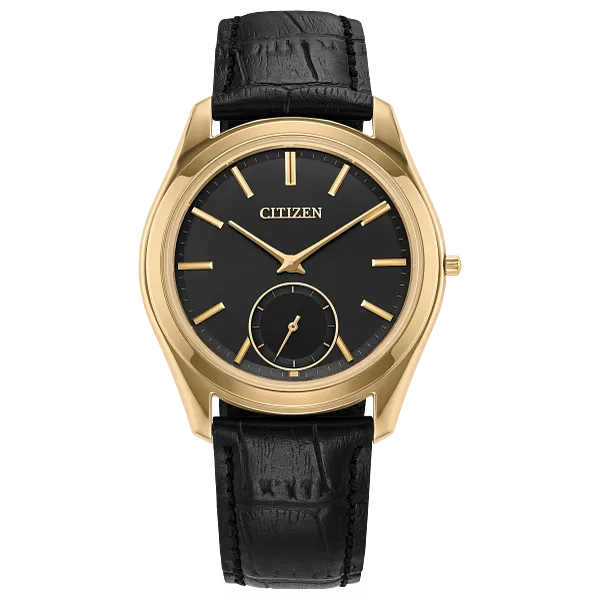 au maison Eco-Drive One Black Dial Crocodile Strap AQ5022-02E