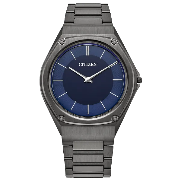 au maison Eco-Drive One Blue Dial Stainless Steel Bracelet AR5064-57L