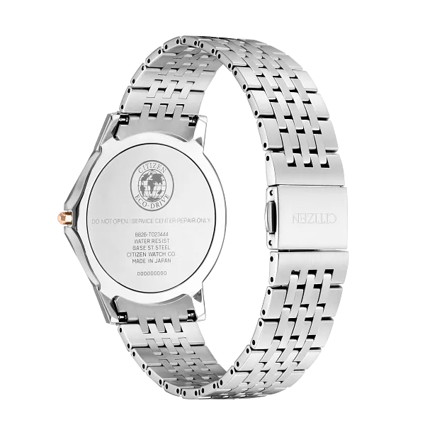 Au Maison Eco-Drive One White Dial Stainless Steel Bracelet AR5026-56A