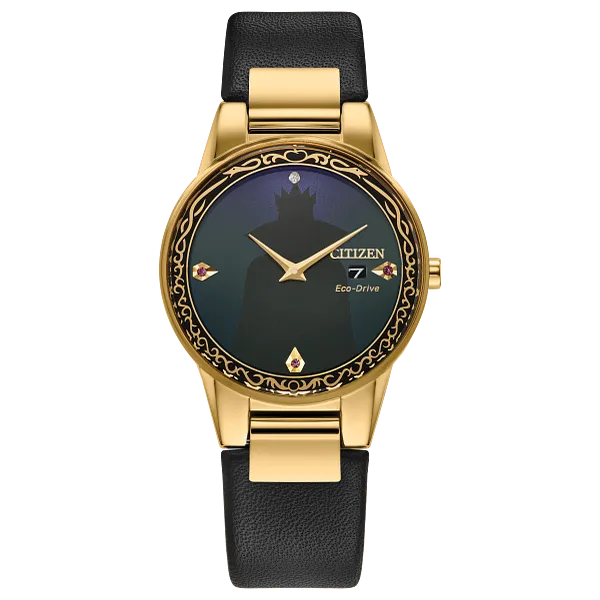 au maison Evil Queen Shadow Black Dial Leather Strap GA1082-46W