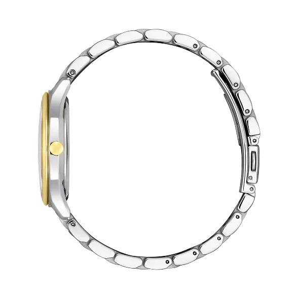 Au Maison Falling Mickey & Minnie Silver-Tone Dial Stainless Steel Bracelet EM0754-59W