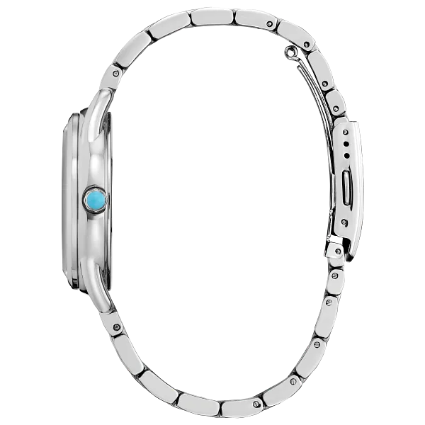 Au Maison Frozen Blue Dial Stainless Steel Bracelet FE7091-61W