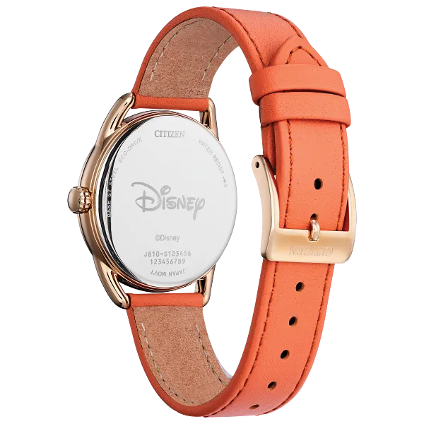 Au Maison Gardening Minnie Silver-Tone Dial Leather Strap FE6087-04W