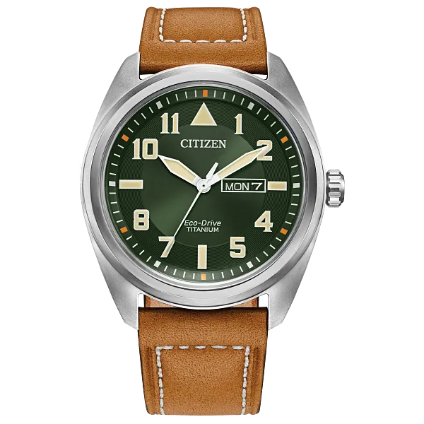 au maison Garrison Green Dial Leather Strap BM8560-02X