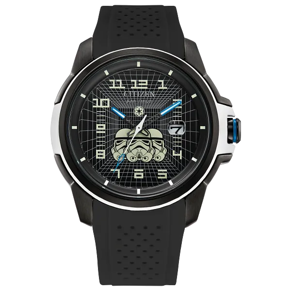 au maison Imperial Stormtrooper Black Dial Polyurethane Strap AW1659-00W