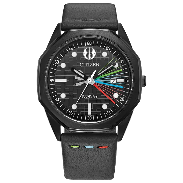 au maison Jedi Master Black Dial Leather Strap BM7498-00W