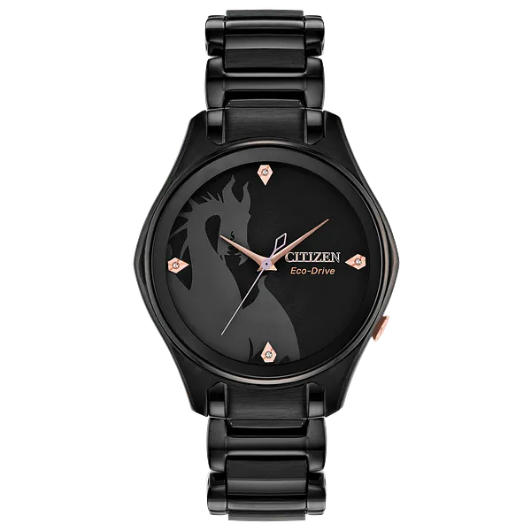 au maison Maleficent Black Dial Stainless Steel Bracelet EM0595-51W