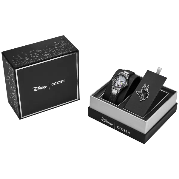 Au Maison Maleficent's Charm Gray Dial Leather Strap GA1080-41Y