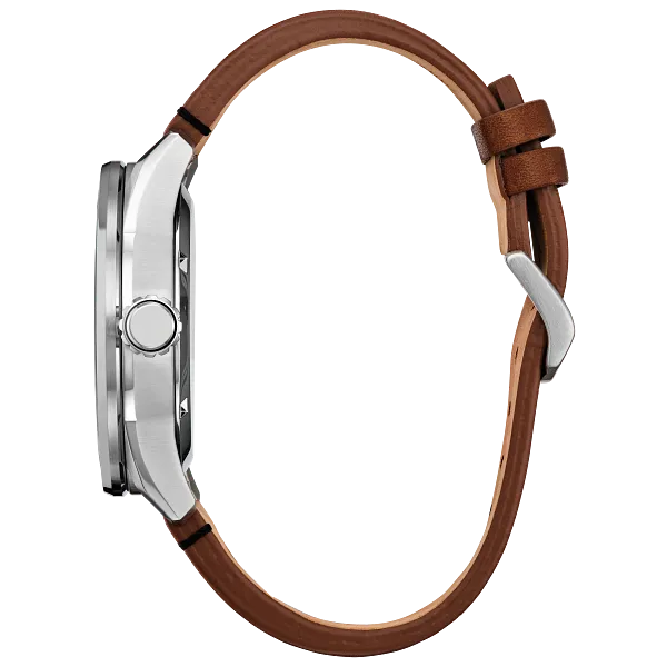 Au Maison Mando Bounty Hunter Black Dial Leather Strap AW1730-07W