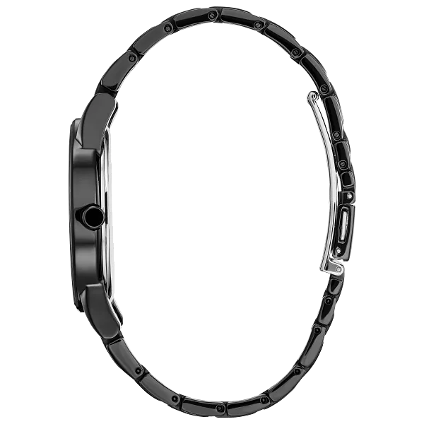 Au Maison Mickey Fiesta Black Dial Stainless Steel Bracelet AU1095-57W