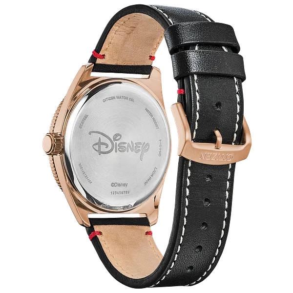 Au Maison Mickey Mouse Black Dial Leather Strap AW1596-08W