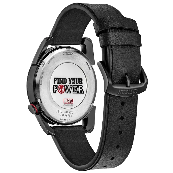 Au Maison Miles Morales Black Dial Leather Strap AW1685-00W