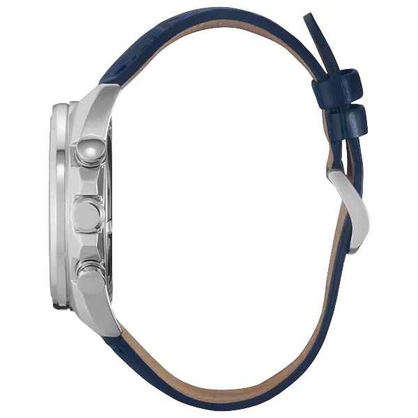 Au Maison Millennium Falcon Silver-Tone Dial Leather Strap CA4281-00W