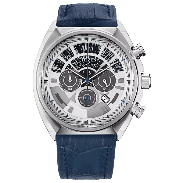 au maison Millennium Falcon Silver-Tone Dial Leather Strap CA4281-00W