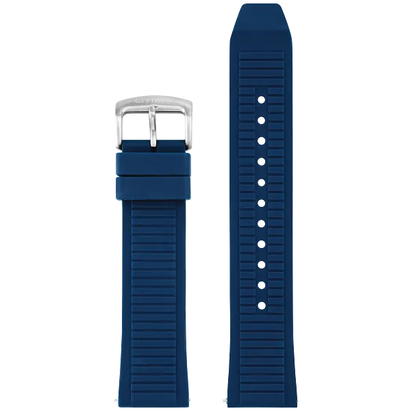 au maison Navy Blue Silicone Strap (22mm) Dial 59-A5MFJ-03