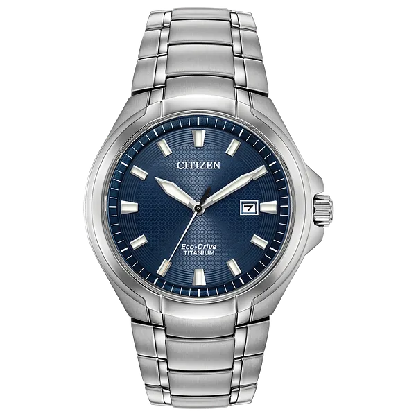 au maison Paradigm - Men's Eco-Drive BM7431-51L Blue Face Watch