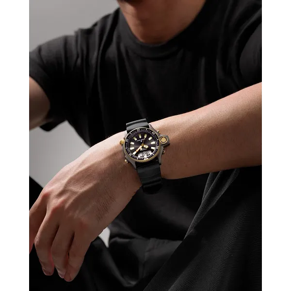 Au Maison Promaster Aqualand Black Dial BENEBiOL™ PU Strap JP2008-06E