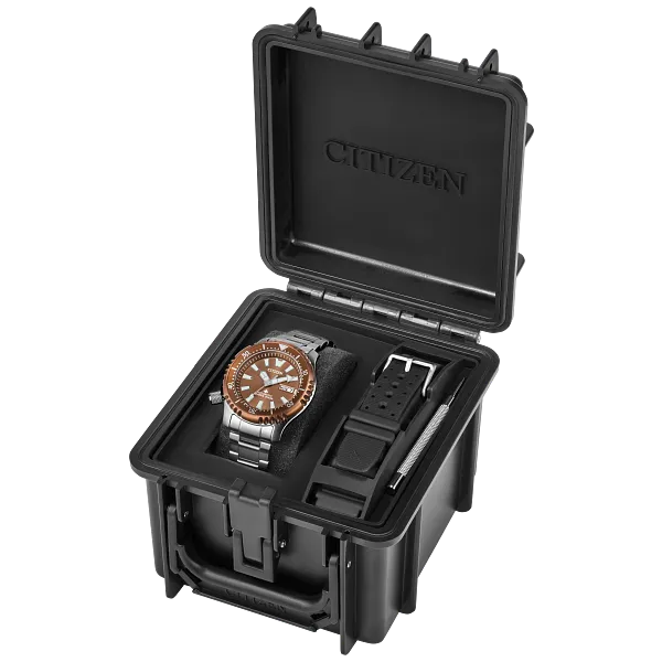 Au Maison Promaster Dive Automatic Brown Dial Stainless Steel Bracelet NY0164-65X