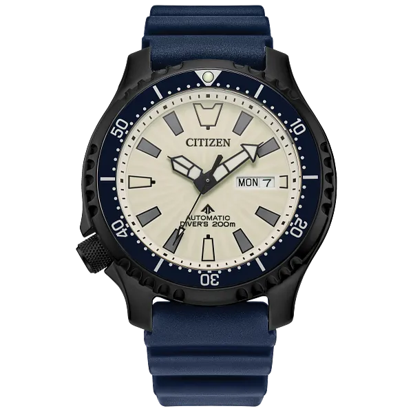 au maison Promaster Dive Automatic White Dial Polyurethane Strap NY0137-09A