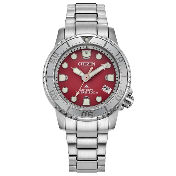 au maison Promaster Dive Red Dial Stainless Steel Bracelet EO2027-50Z