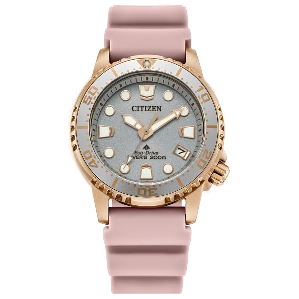 au maison Promaster Dive Silver-Tone Dial Polyurethane Strap EO2023-00A