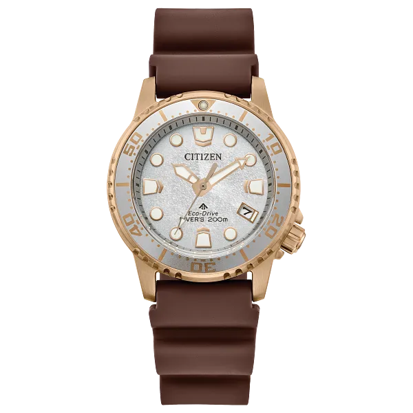 au maison Promaster Dive Silver-Tone Dial Polyurethane Strap EO2022-02A