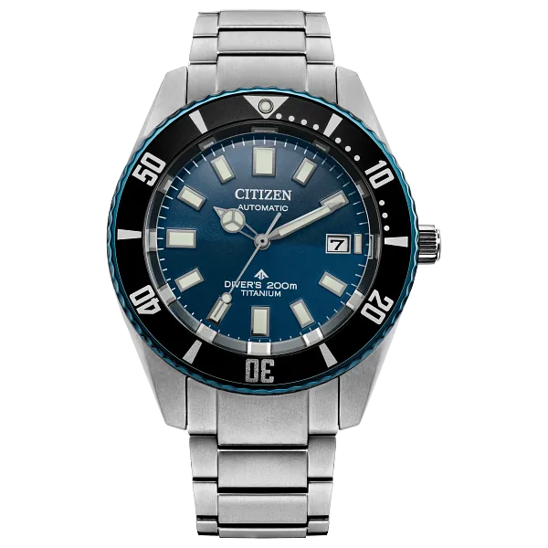 au maison Promaster Fujitsubo Blue Dial Super Titanium with Platinum DLC Coating Bracelet NB6026-56L