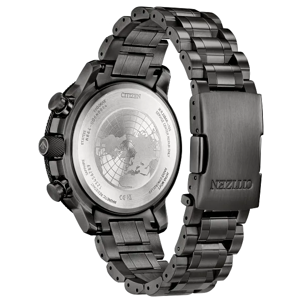 Au Maison Promaster Geo Trekker Black Dial Stainless Steel Bracelet BY3005-56G