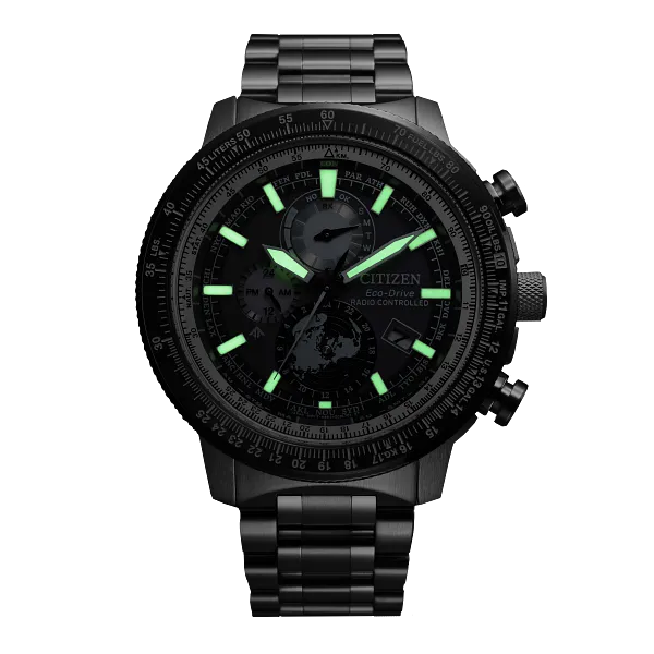 Au Maison Promaster Geo Trekker Gray Dial Stainless Steel Bracelet BY3006-53H