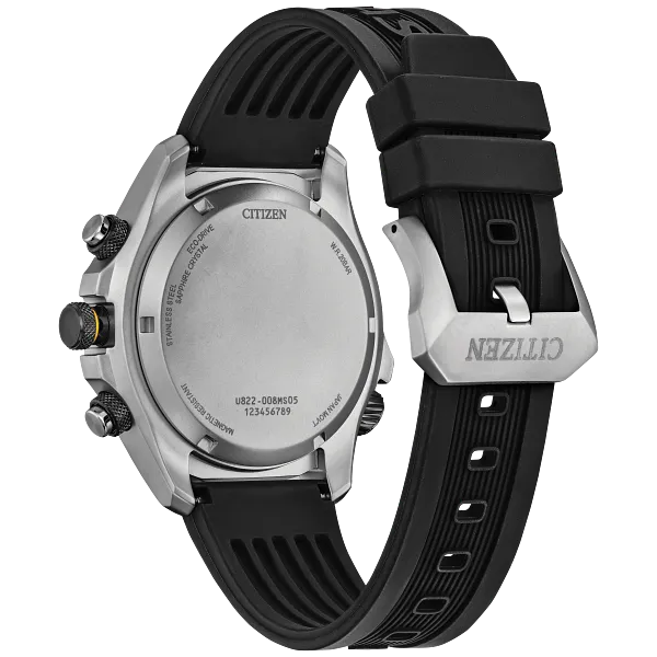 Au Maison Promaster Land U822 Black Dial Polyurethane Strap JV1007-07E