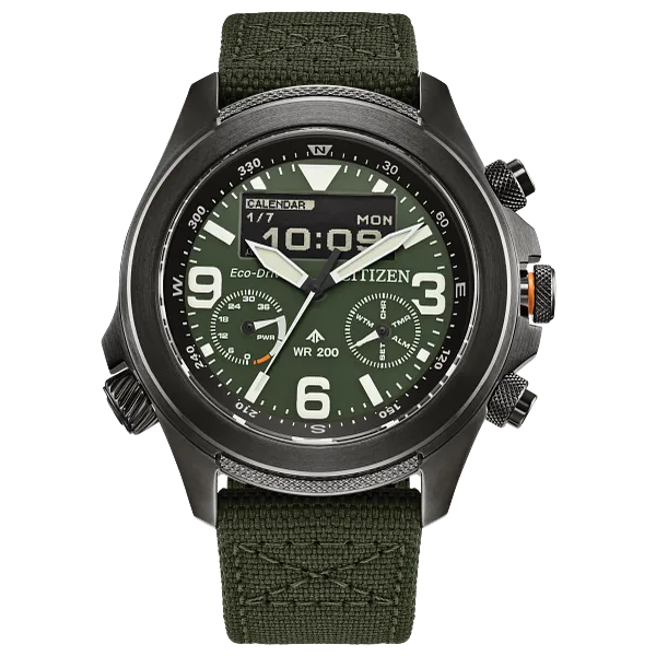 au maison Promaster Land U822 Green Dial CORDURA® Strap JV1005-02W