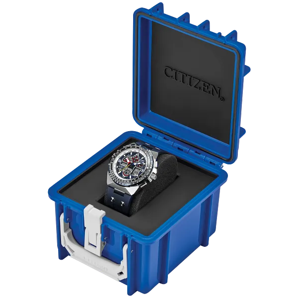 Au Maison Promaster Sikorsky Blue Dial Rubber Strap JY8156-00L