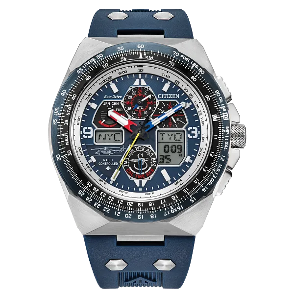 au maison Promaster Sikorsky Blue Dial Rubber Strap JY8156-00L