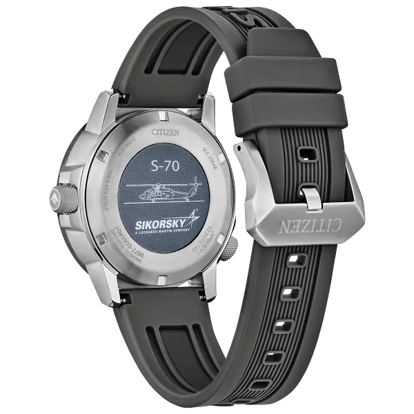 Au Maison Promaster Sikorsky Gray Dial Polyurethane Strap BJ7004-43H