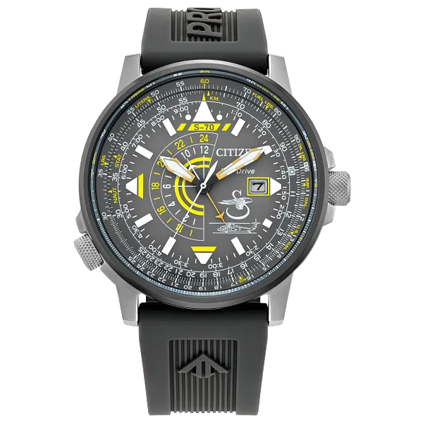 au maison Promaster Sikorsky Gray Dial Polyurethane Strap BJ7004-43H