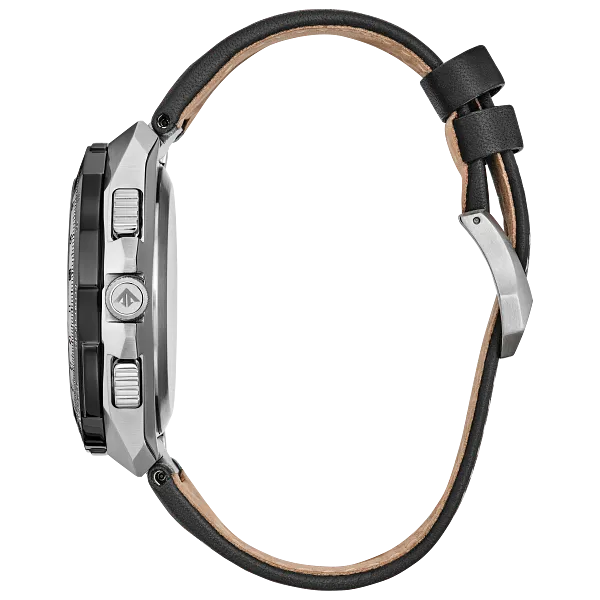 Au Maison Promaster Skyhawk A-T Black Dial Leather Strap JY8149-05E