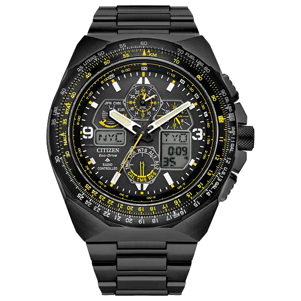 au maison Promaster Skyhawk A-T Black Dial Stainless Steel Bracelet JY8127-59E