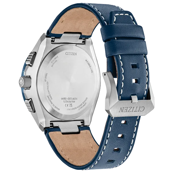 Au Maison Promaster Skyhawk A-T Blue Dial Leather Strap JY8148-08L