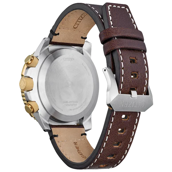 Au Maison Promaster Skyhawk A-T Gray Dial Leather Strap JY8084-09H