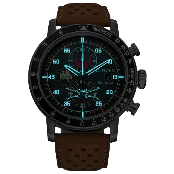 Au Maison Rebel Pilot Black Dial Leather Strap CA0761-06W