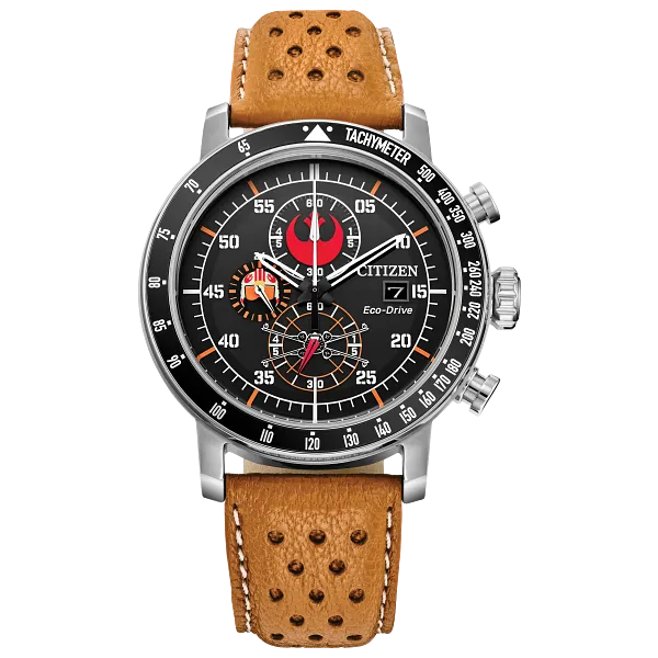 au maison Rebel Pilot Black Dial Leather Strap CA0761-06W